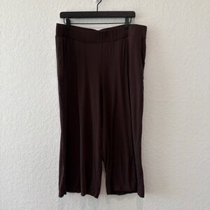 Universal Standard Casual Comfy Stretch Culottes Crop Brulee Size 2x Pockets